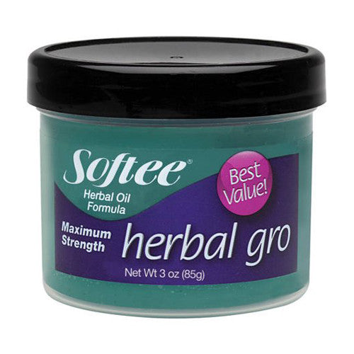 Softee Herbal Gro Oil Formula for Scalp and Hair, Maximum Strength, 3 Oz